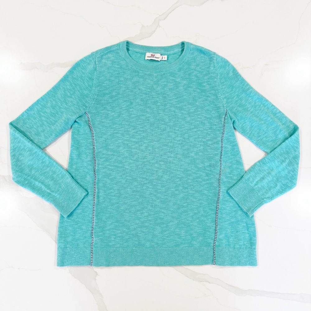 Vineyard Vines Cotton Linen Blend Crewneck Sweater Sz S
